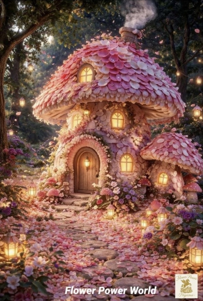 桜のきのこの家|春に咲く小さな光 Sakura Mushroom House | A Small Light of Spring