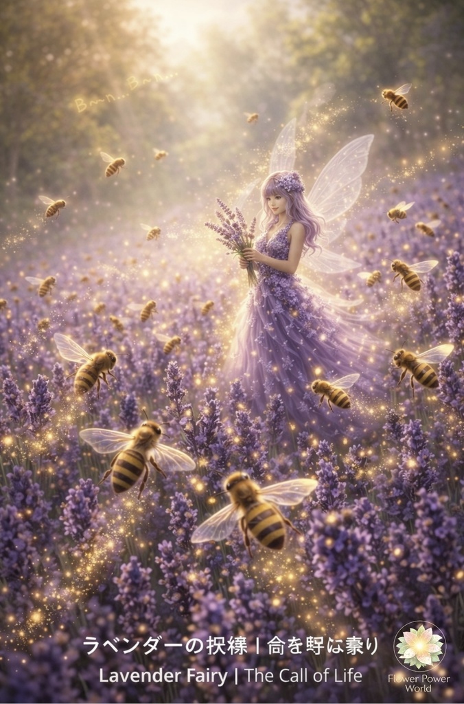 庭の妖精図鑑|ラベンダーのはじまり(実際の庭)Garden Fairy Atlas | The Beginning of Lavender