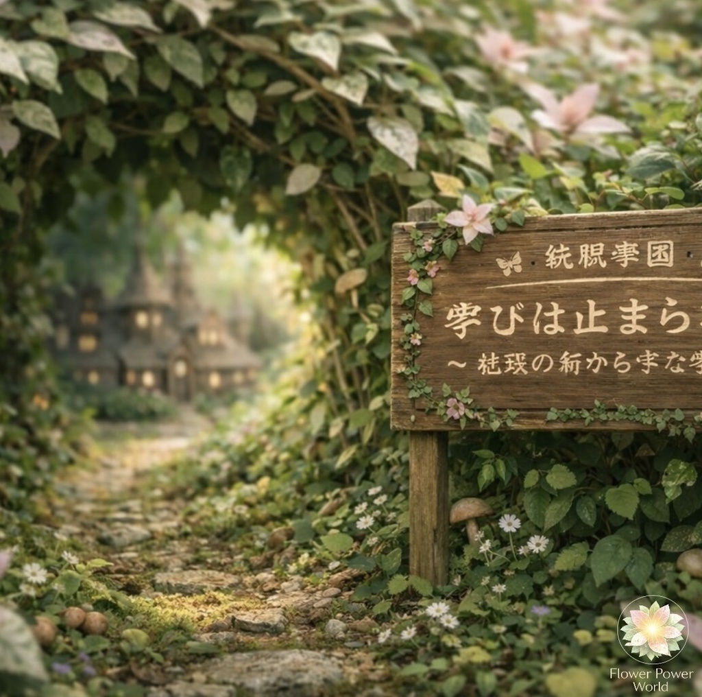 庭の入口|妖精学園へ続く光の道 Garden Entrance | Path to Fairy Academy