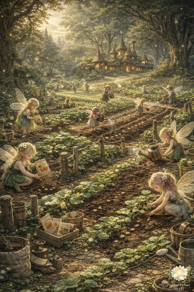 畑の時間｜妖精学園の種まき風景 Field Time | Fairy Academy Garden