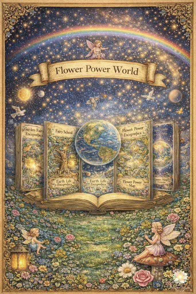 Flower Power World|世界MAP Flower Power World | World Map