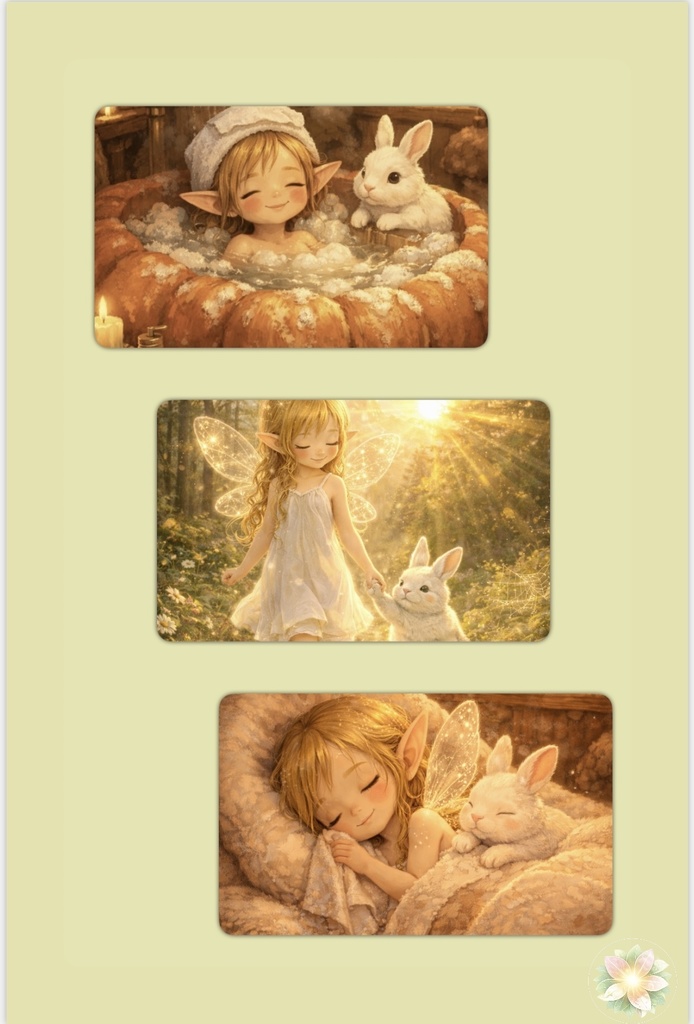 回復の物語｜癒しから再生へ 4枚セット Healing Journey | From Rest to Renewal