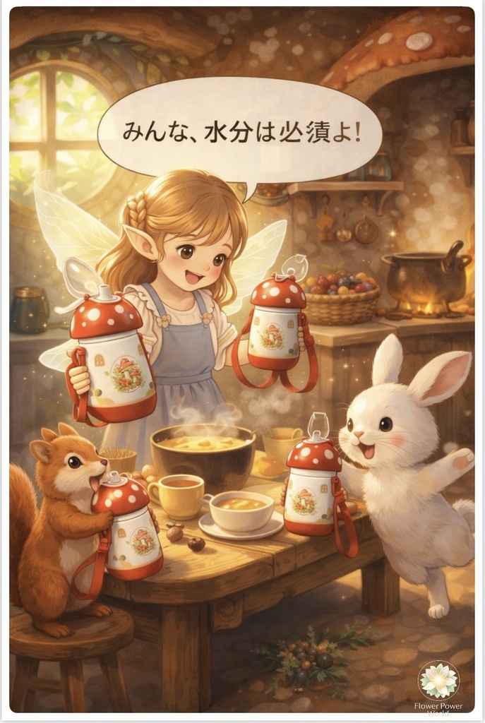 水分補給|命を守るやさしい習慣 3枚セット Hydration | A Gentle Habit to Protect Life