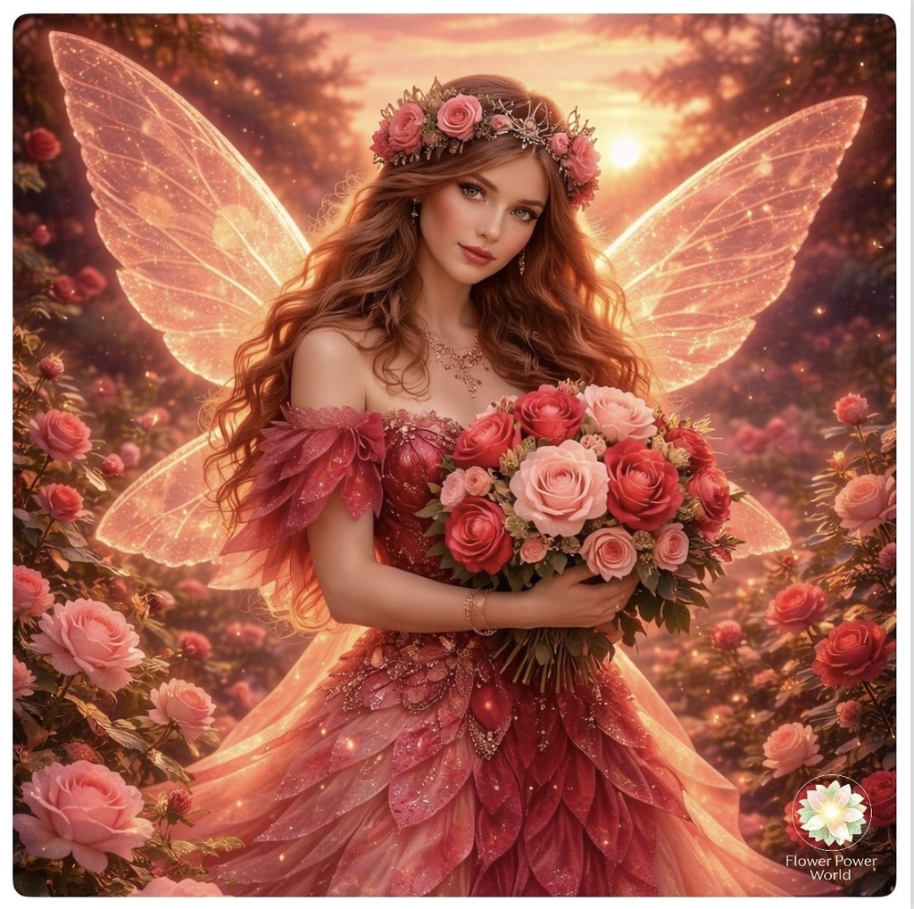 ローズの女神｜夕暮れに満ちる命 Rose Goddess | Embrace of Dusk