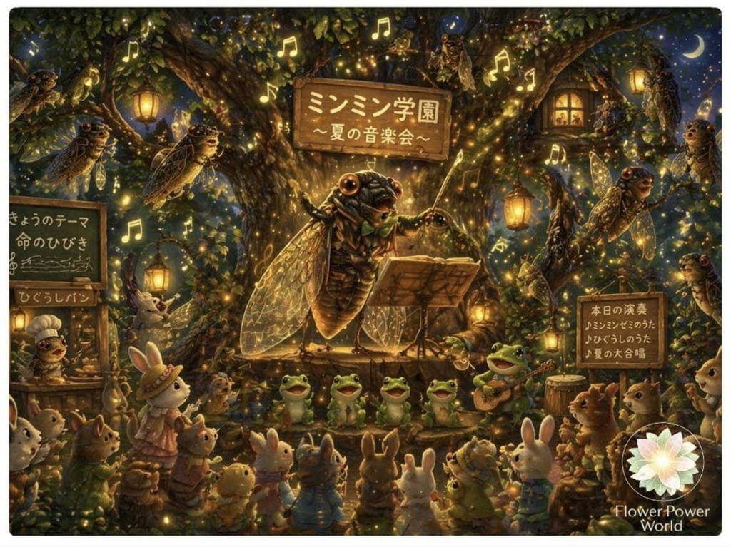 妖精学園｜ミンミンゼミ先生｜夏がひびき合う頃 Fairy Academy | Cicada Teacher | When Summer Resonates