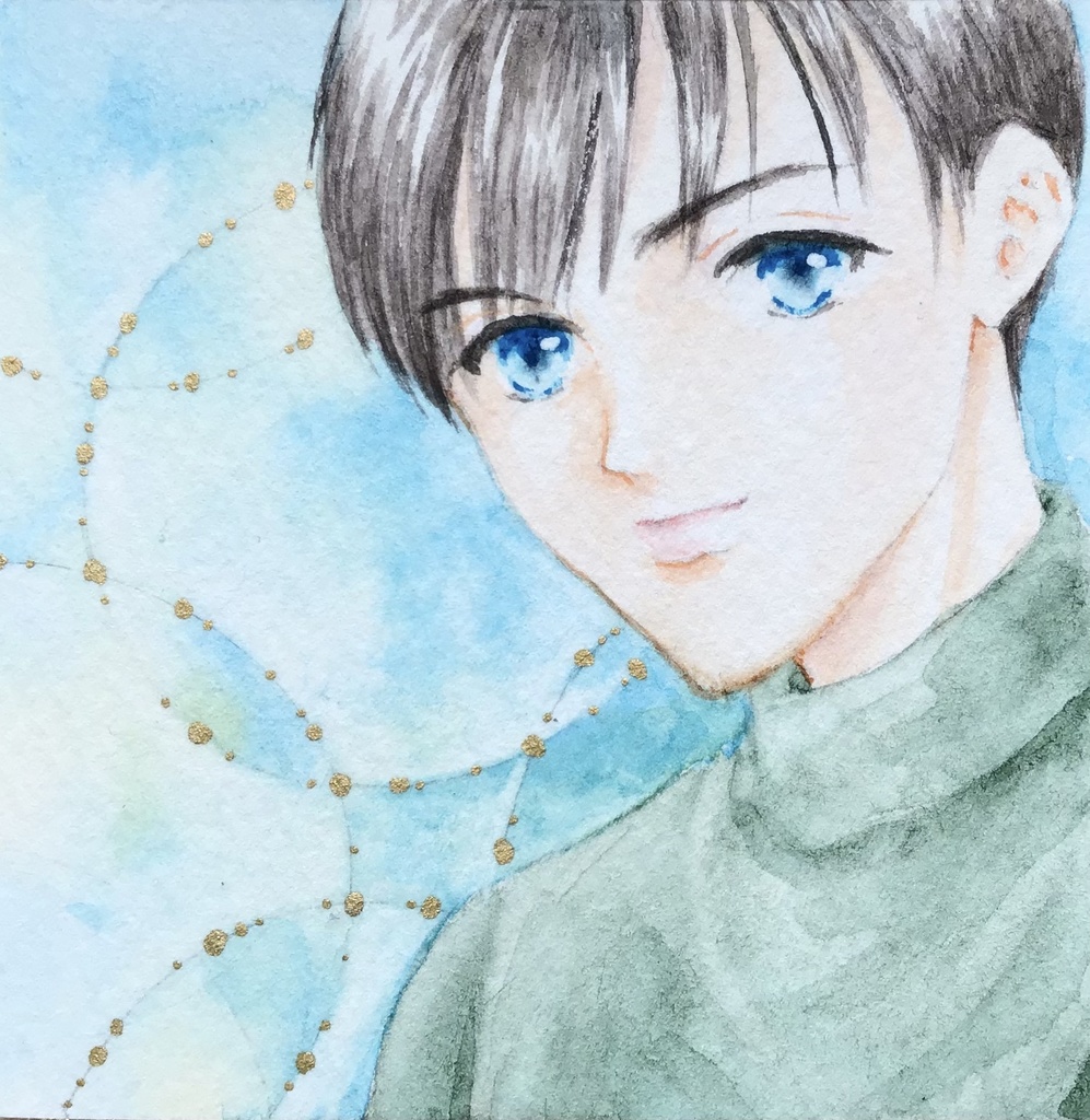 【原画】青い瞳の少年