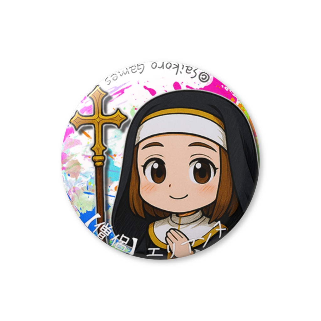 サイコロクエスト3 ロール缶バッジ 僧侶
