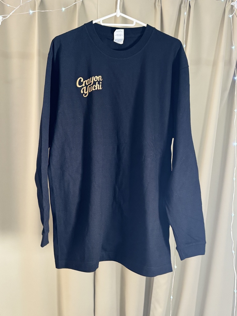 クレヨンゆーちロゴ入りロンT(黒)