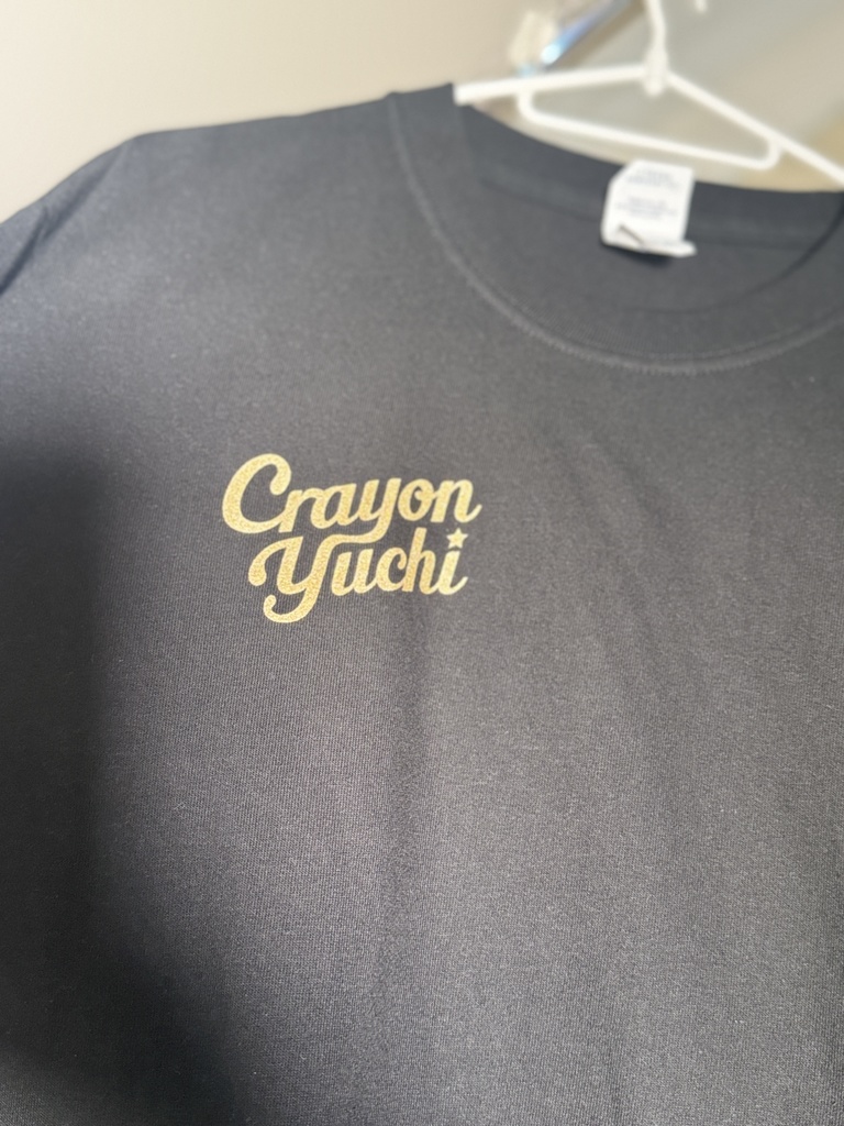 クレヨンゆーちロゴ入りロンT(黒)