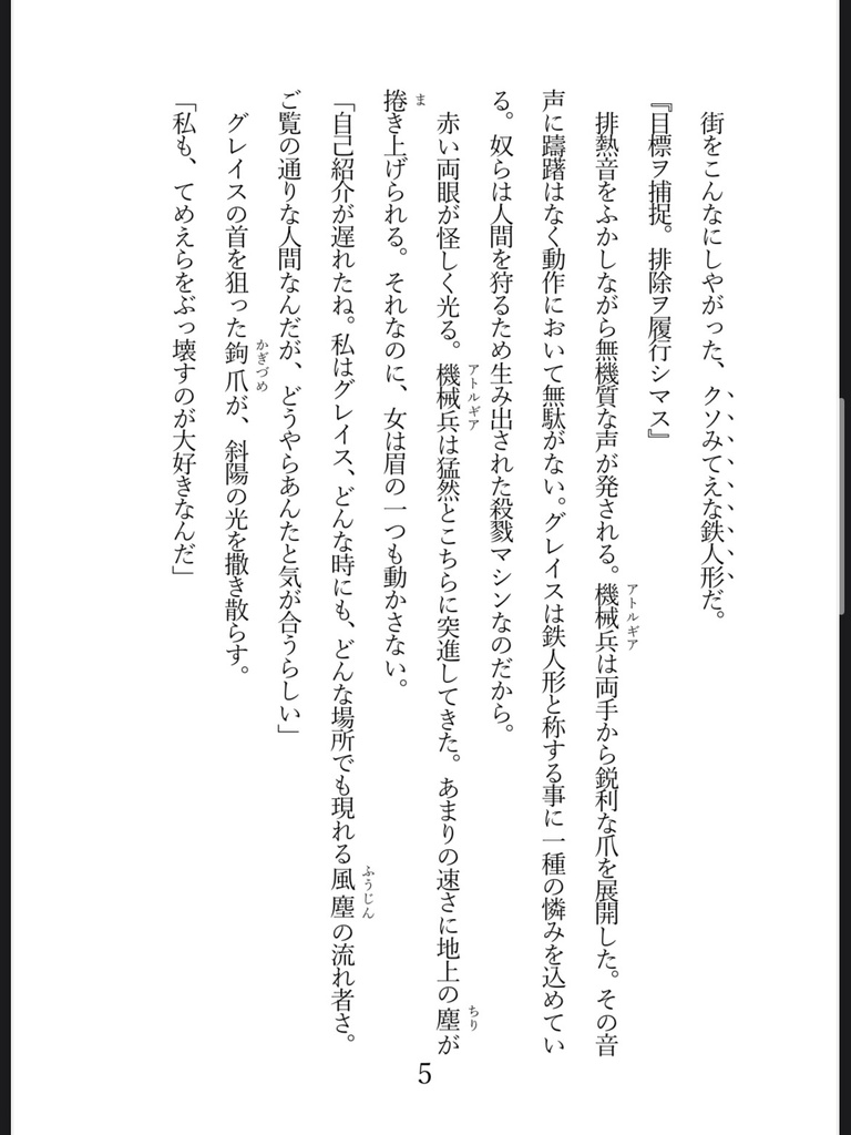 小説『その女、グレイス 風来嬢拳斗録』