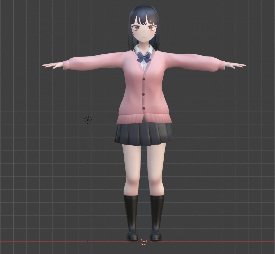 Original 3D Model - "Yuna" オリジナル3Dモデル「ユナ」