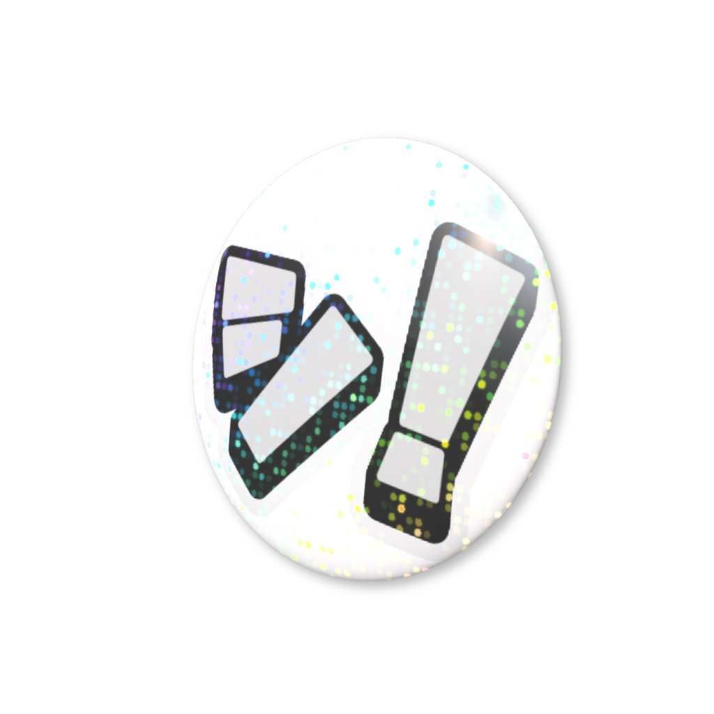 ホログラム缶バッジ 「シ!」