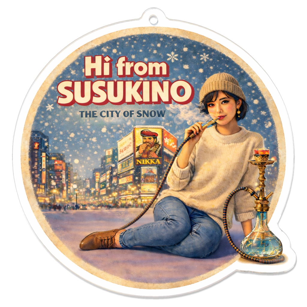 アクリルキーホルダー「Hi from SUSUKINO」