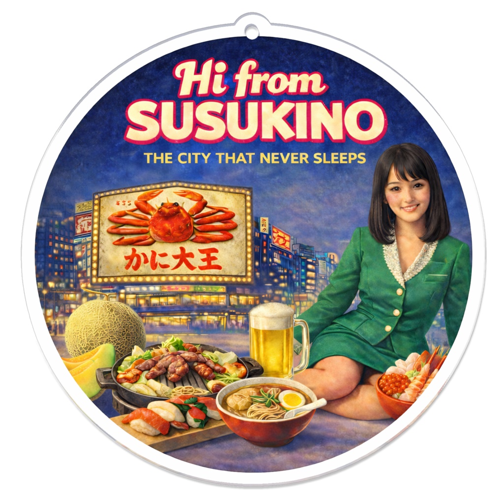 アクリルキーホルダー「Hi from SUSUKINO」