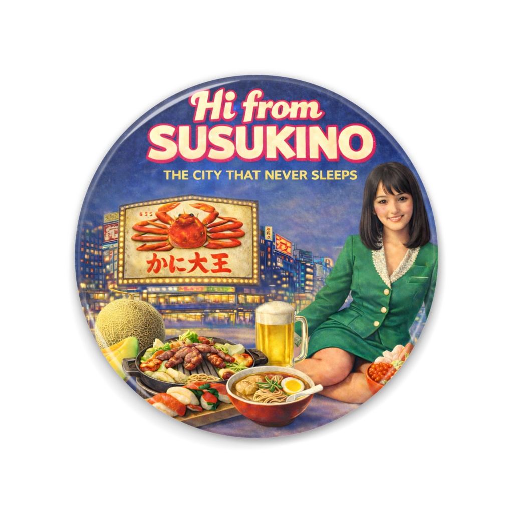缶ミラー「Hi from SUSUKINO」