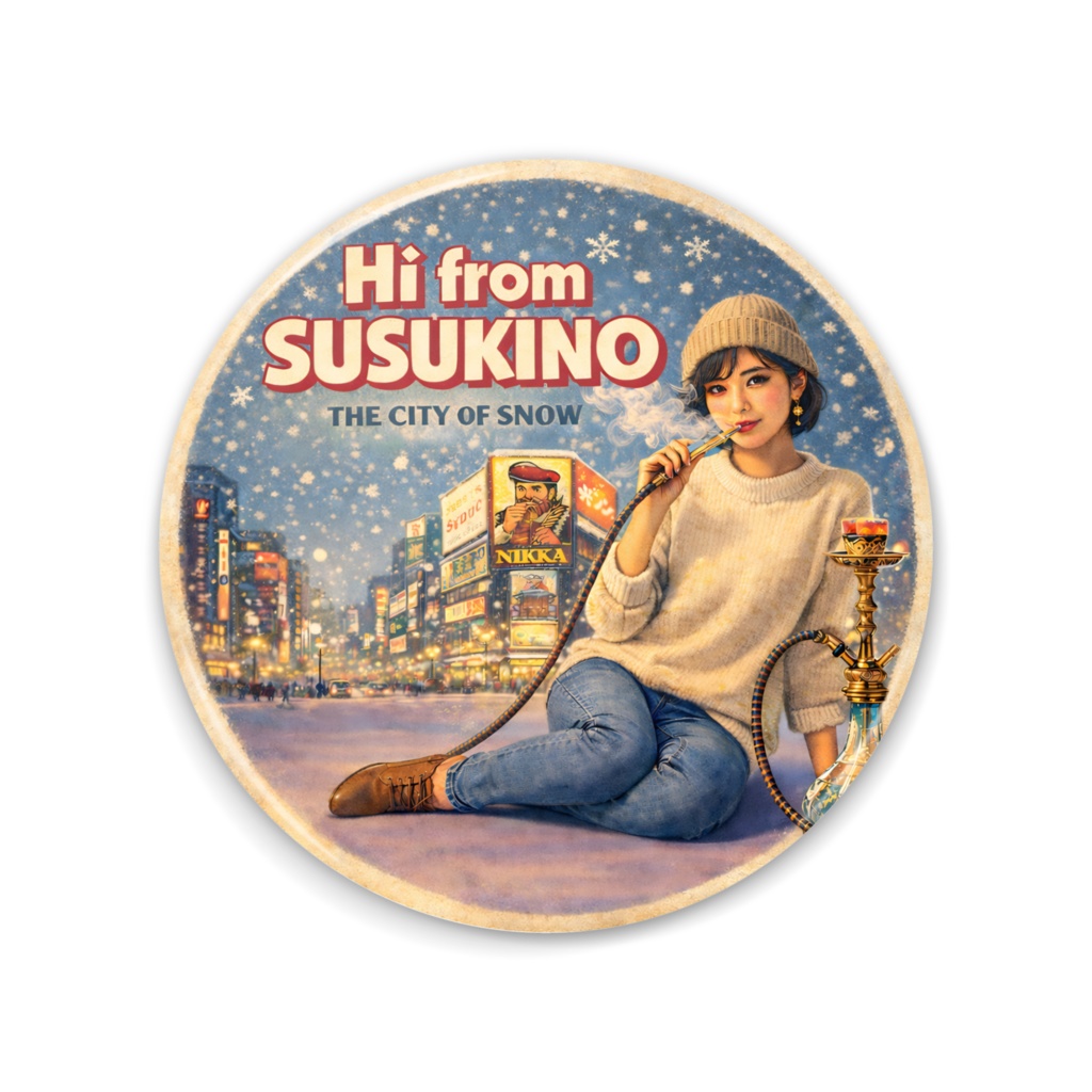 缶ミラー「Hi from SUSUKINO」
