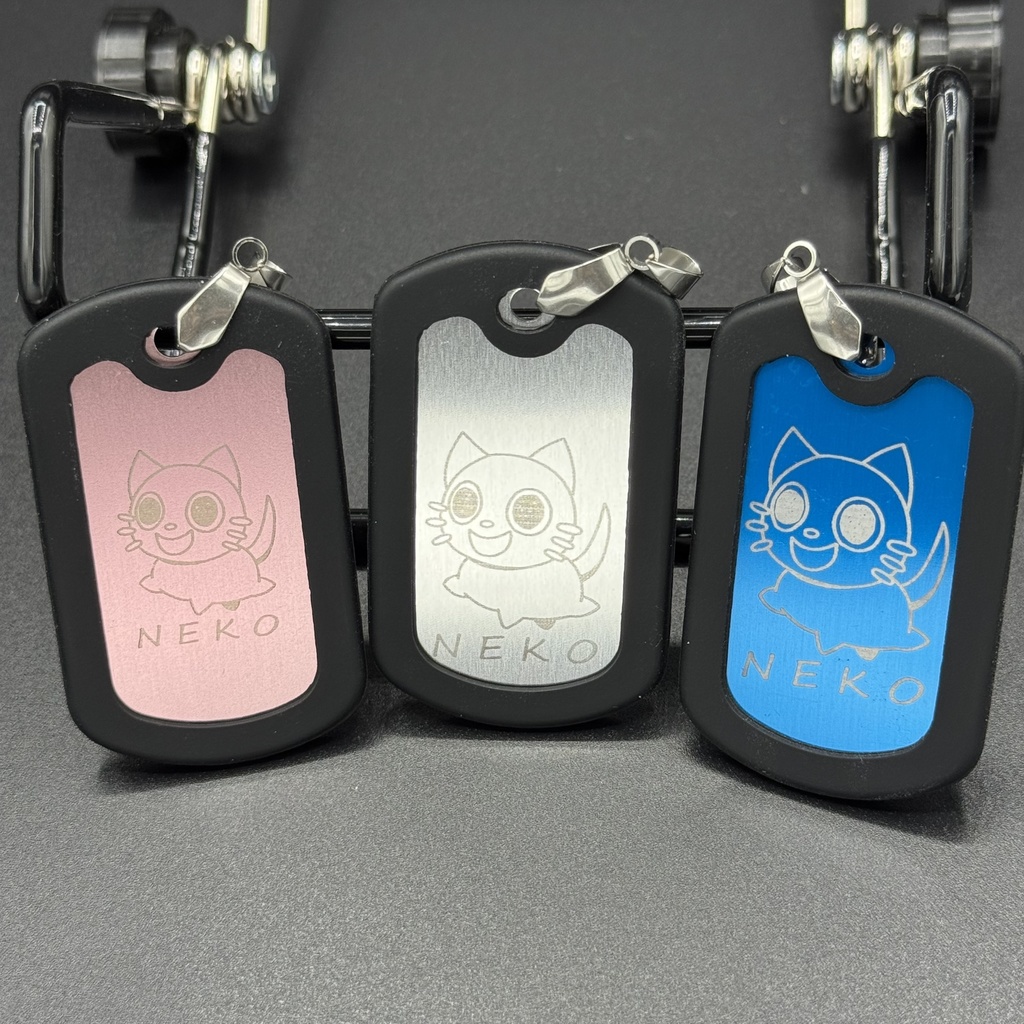 【非公式】NEKO ドッグタグ(カラバリ3色)