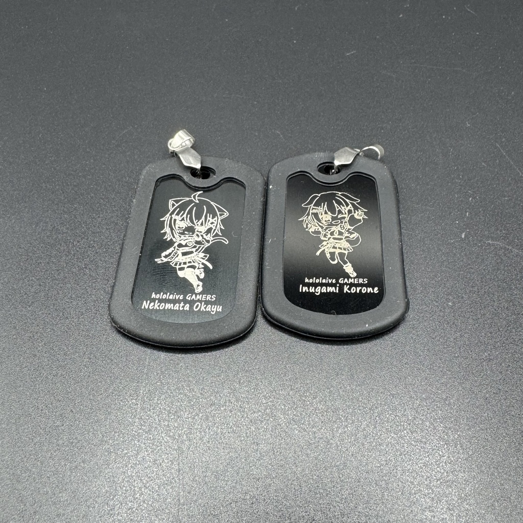 【非公式】hololive GAMERS ドックタグ モノクロVer. -SG