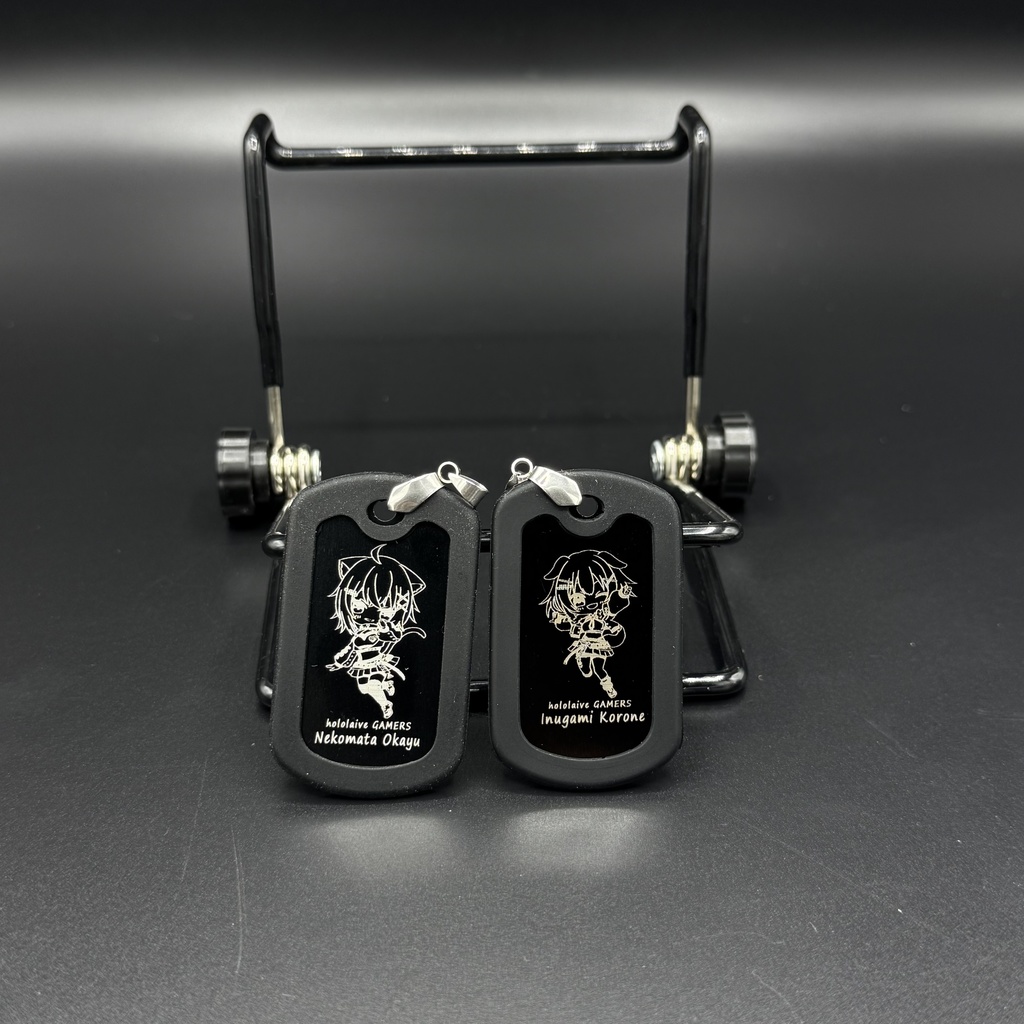 【非公式】hololive GAMERS ドックタグ モノクロVer. -SG