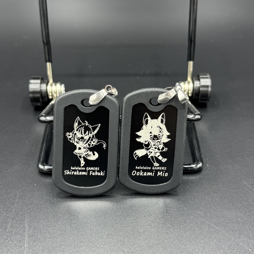 【非公式】hololive GAMERS ドックタグ モノクロVer. -SG