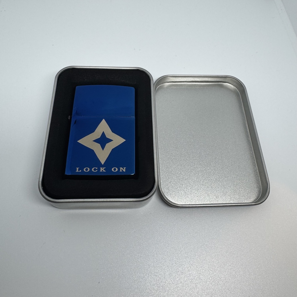 【非公式 受注生産】ZIPPO風 メタルライター LOCK ON 天音かなたイメージ
