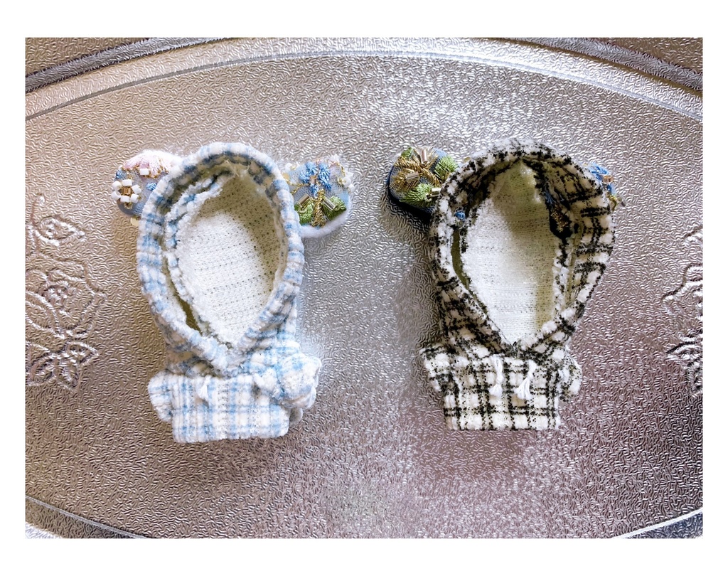 くまみみビジューパーカー (8cmぬいちゃん用)