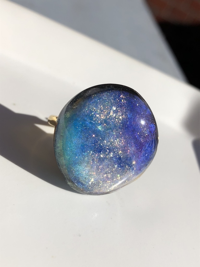 小さく切りとった宇宙(レジンリング)2