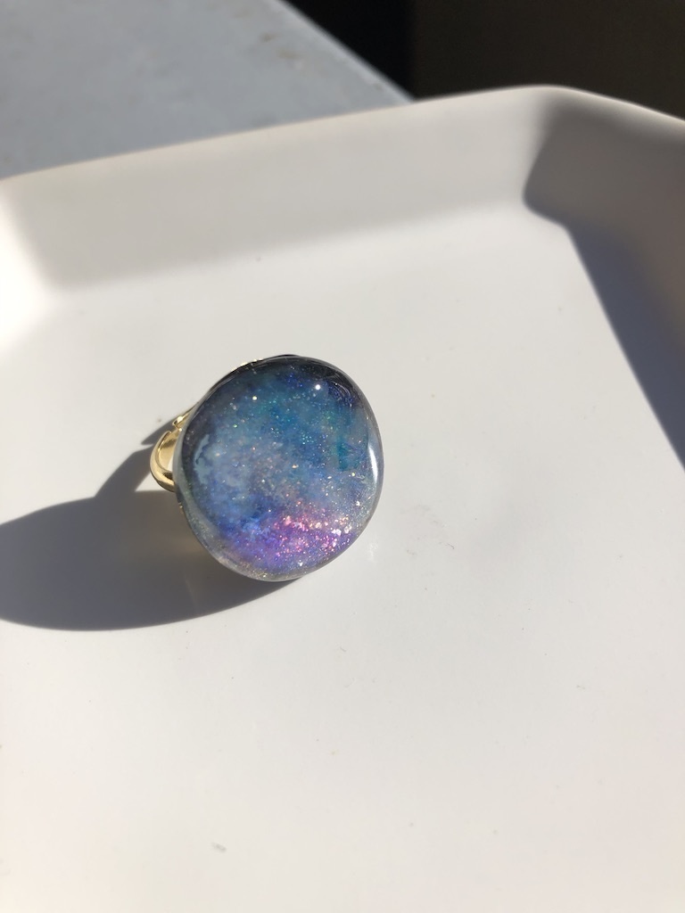 小さく切りとった宇宙(レジンリング)3
