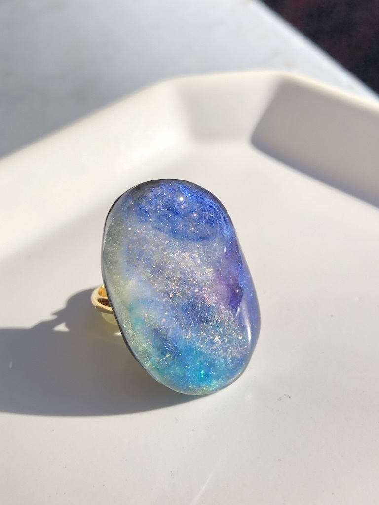 小さく切りとった宇宙(レジンリング)4