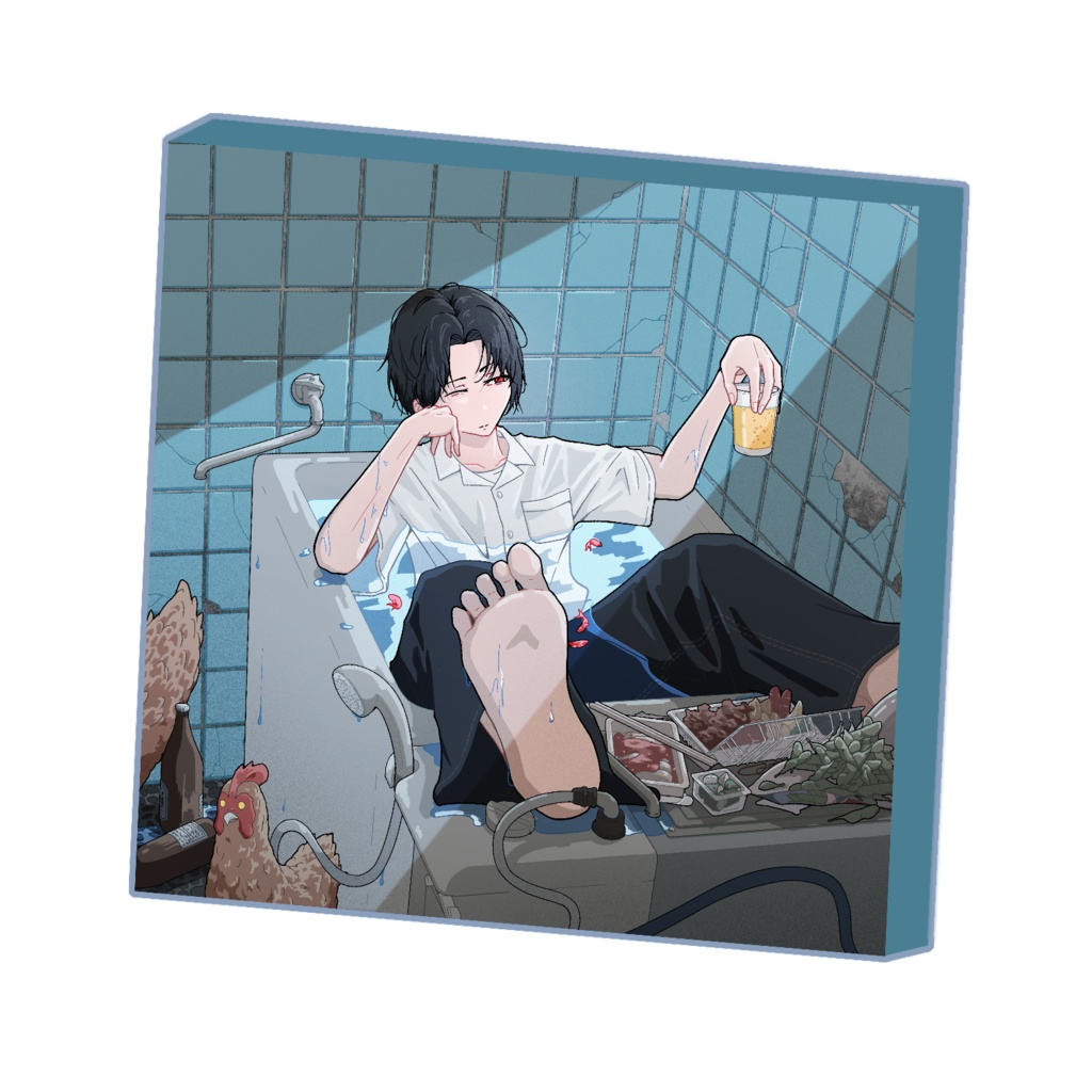 キャンパスアート『臆病者に乾杯』