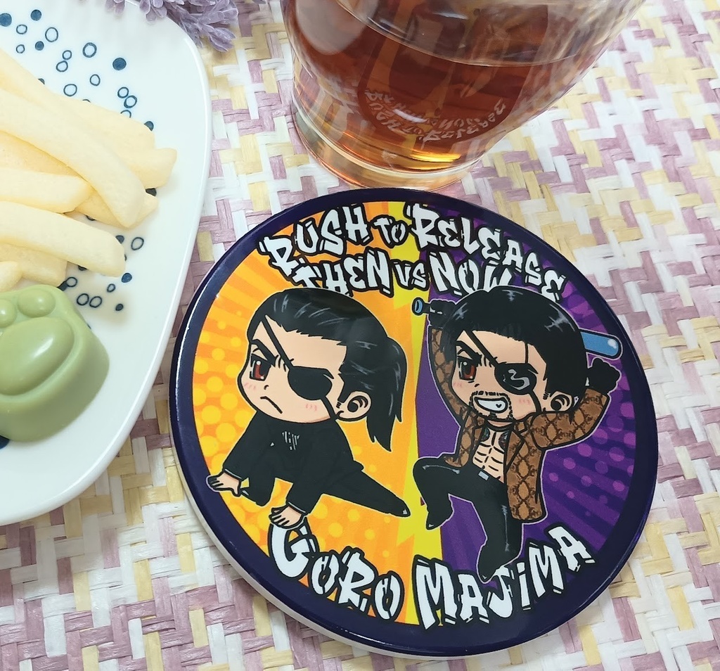 陶器製コースター(支配人＆狂犬)