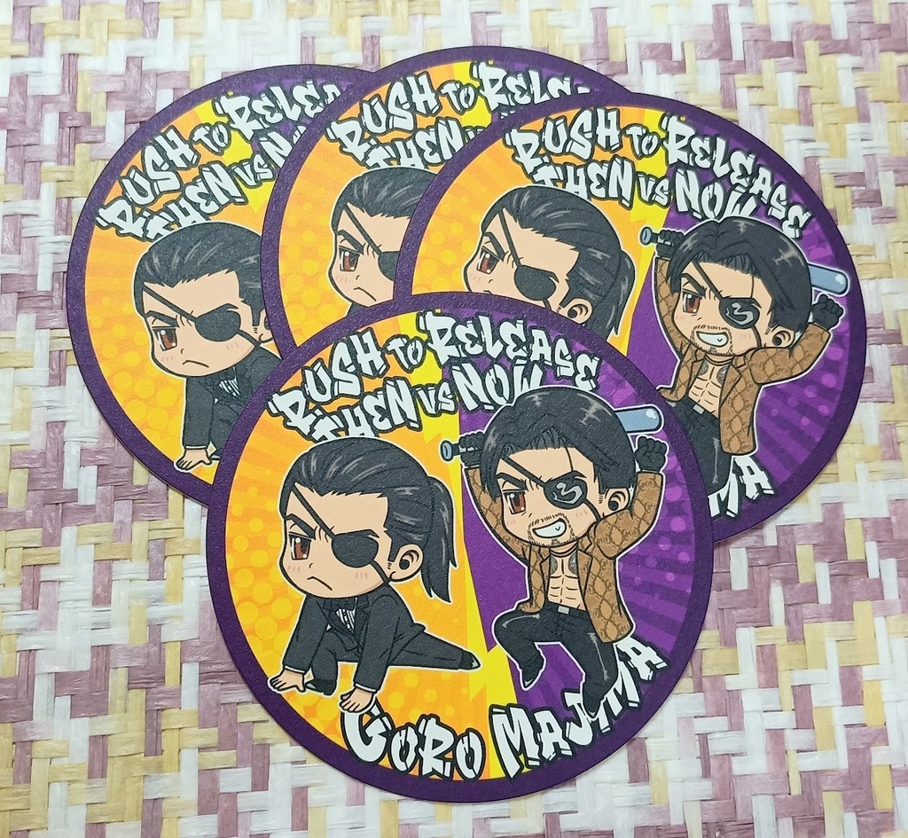 紙製コースター(支配人＆狂犬)　4枚セット