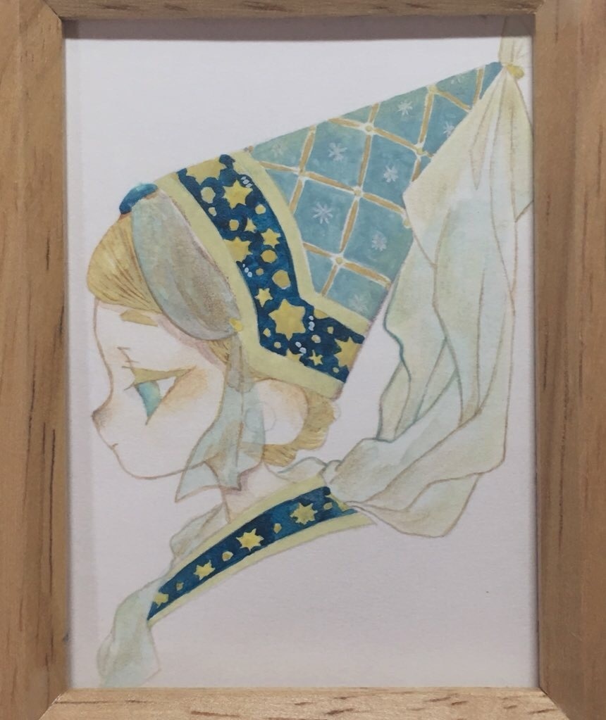 ブローチ原画(約10cm×8cm)