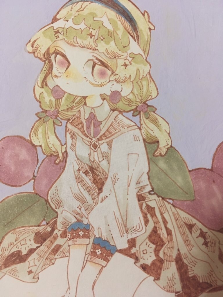 手描きイラスト 水彩原画 スポーツガール298 制服姿の少女