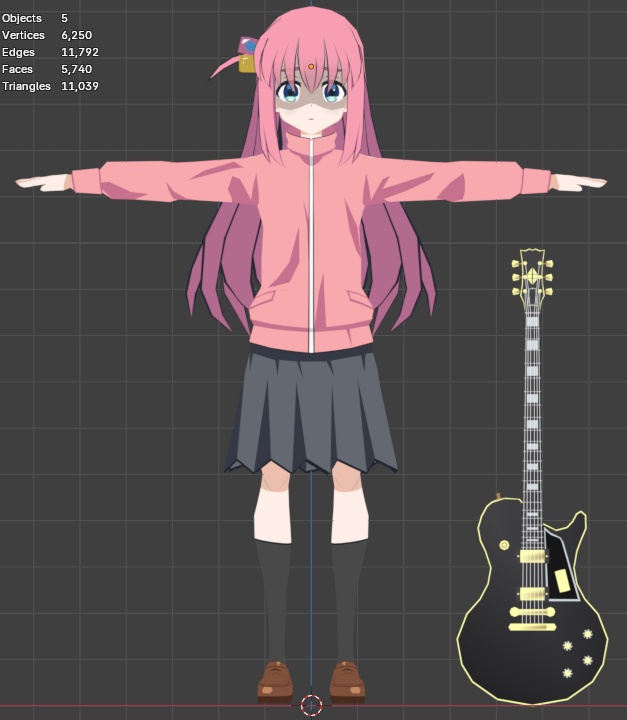 Hitori Gotou (.fbx / .blend)