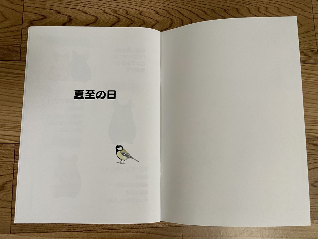 テンとサンの四季だより|夏至の日(A5冊子)