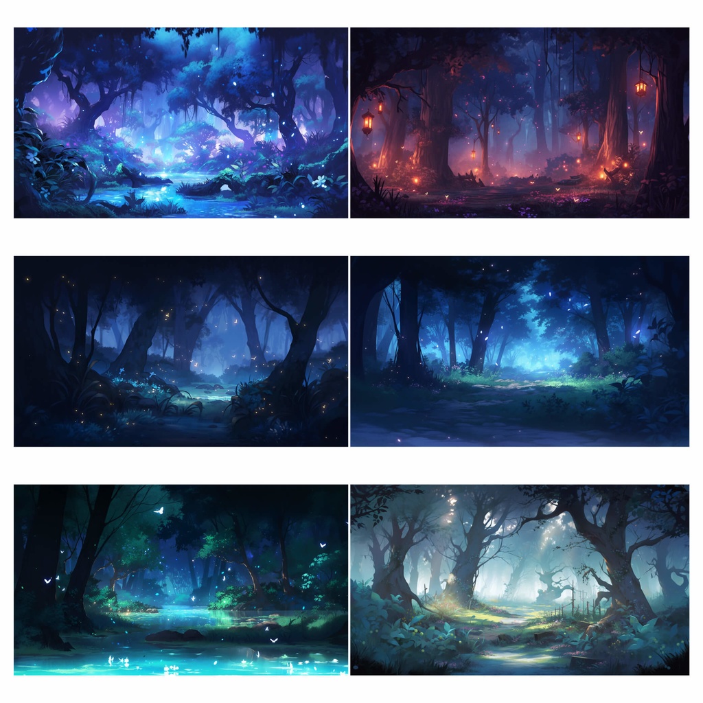 【商用利用可】ファンタジーの綺麗な森 - イラスト素材集