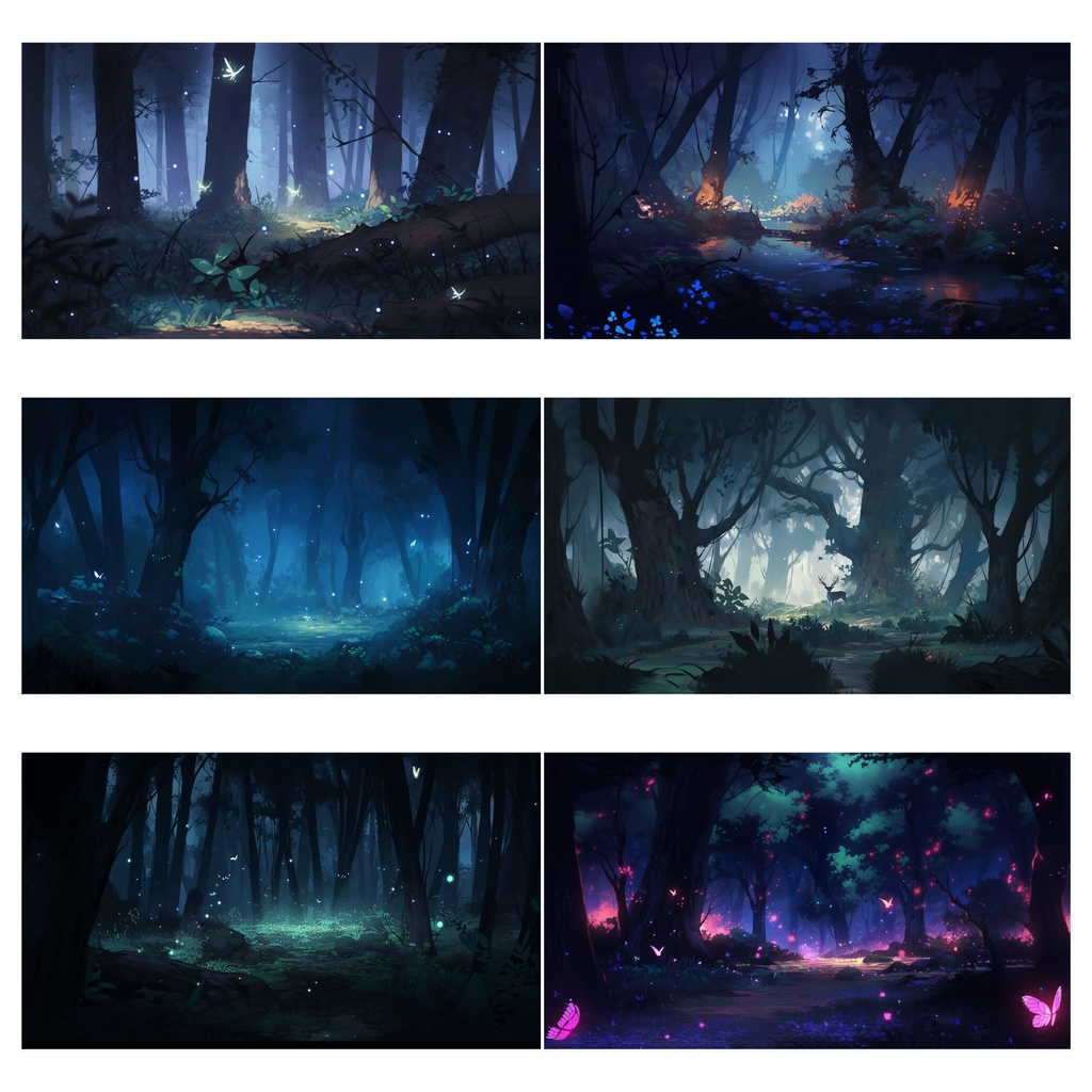 【商用利用可】ファンタジーの綺麗な森 - イラスト素材集