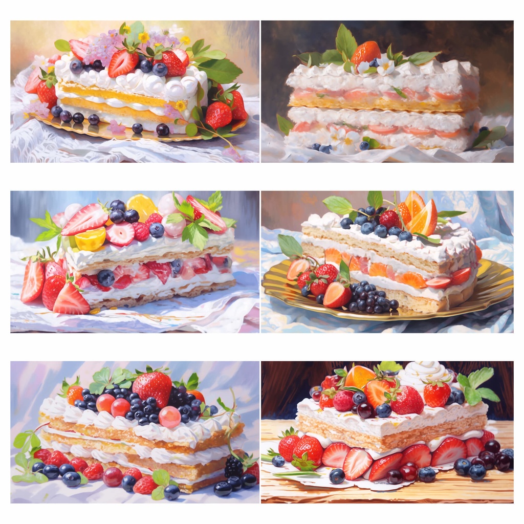 【商用利用可】フルーツケーキ - イラスト素材集