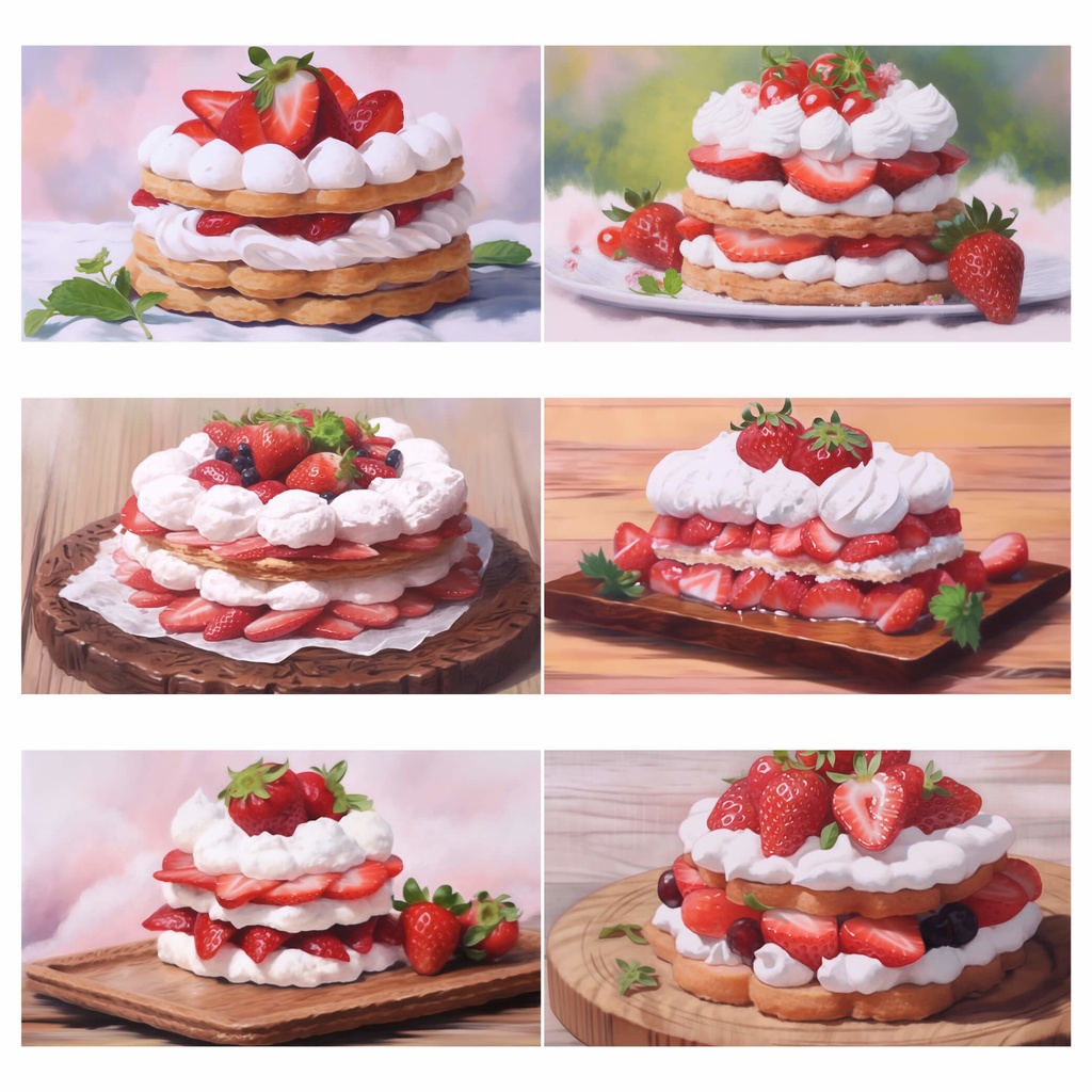 【商用利用可】フルーツケーキ - イラスト素材集