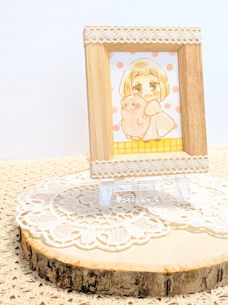 【ミニ額入り原画】みにみに絵1す