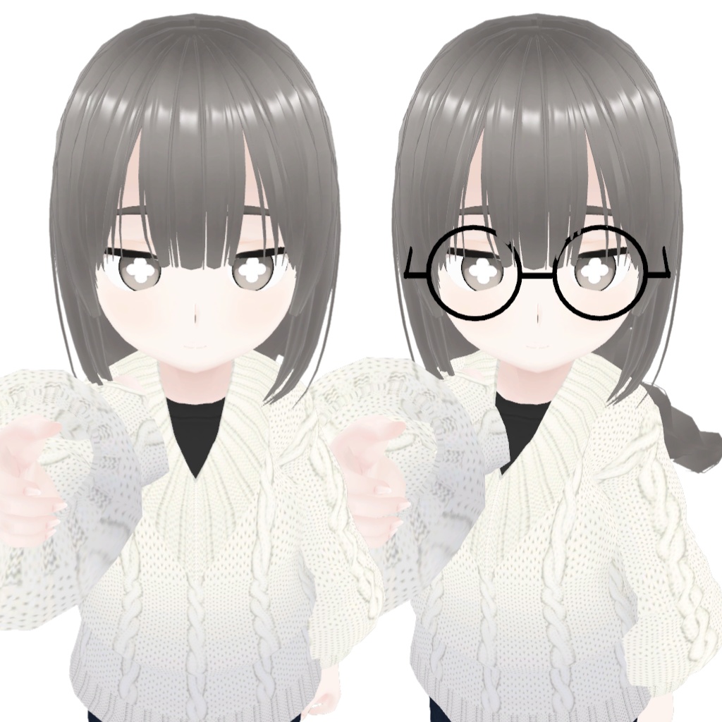 オリジナル3Dモデル「Karo」【VRChat対応】