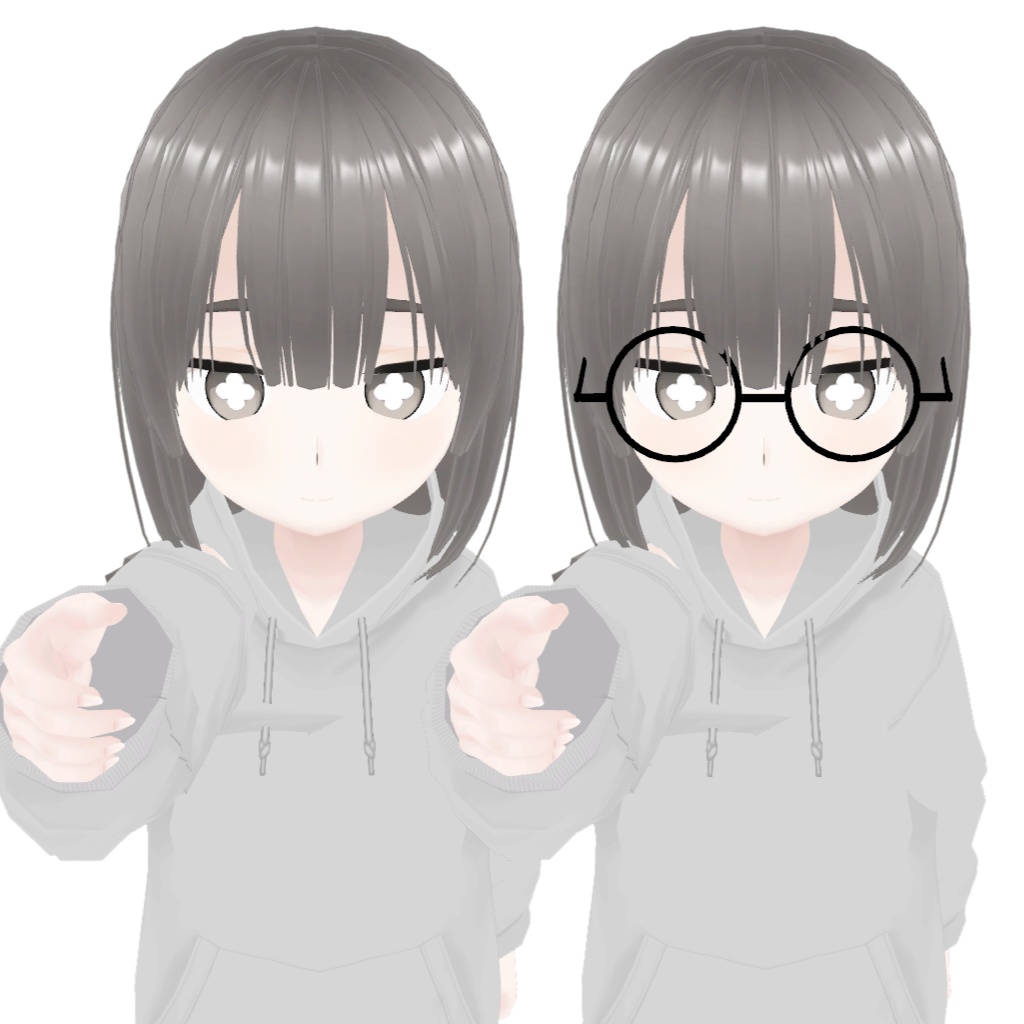 オリジナル3Dモデル「Karo」【VRChat対応】