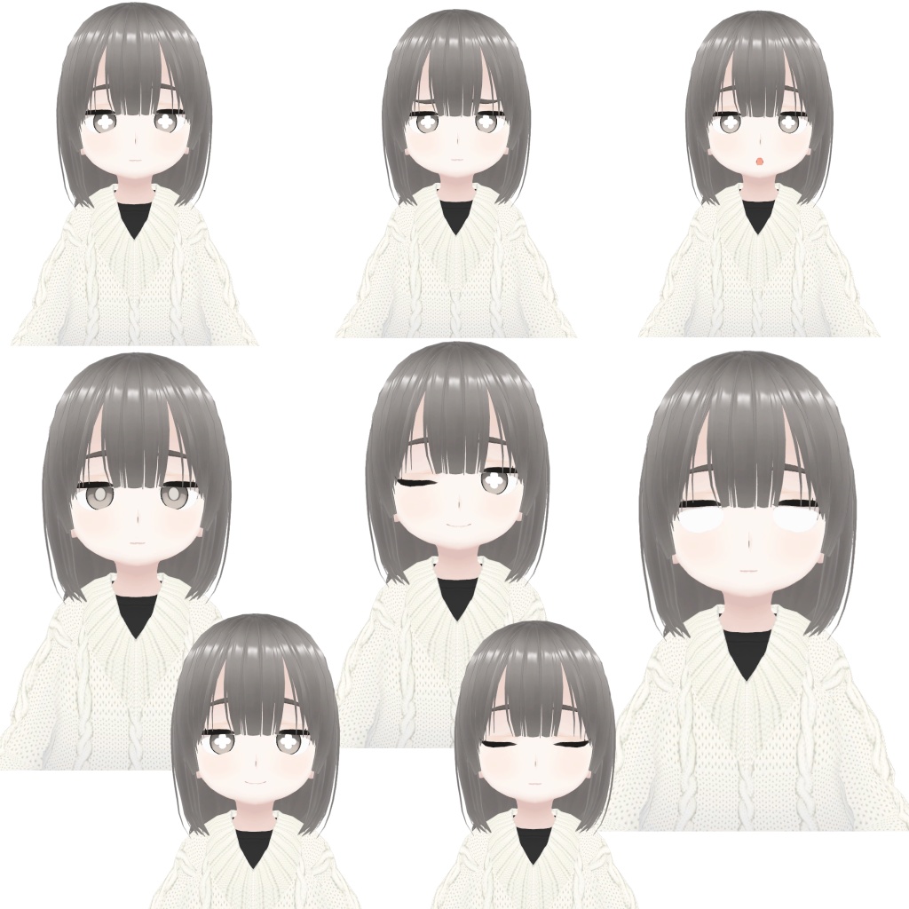 オリジナル3Dモデル「Karo」【VRChat対応】