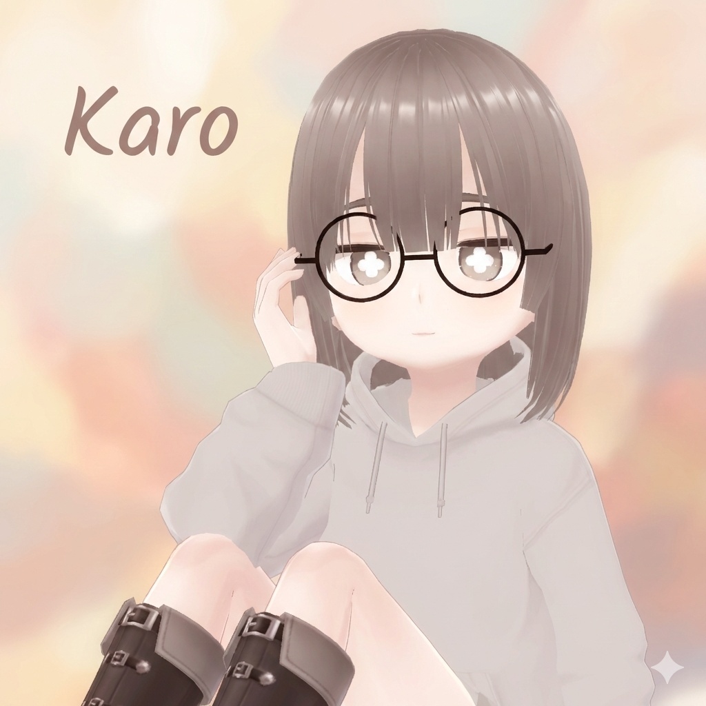 オリジナル3Dモデル「Karo」【VRChat対応】