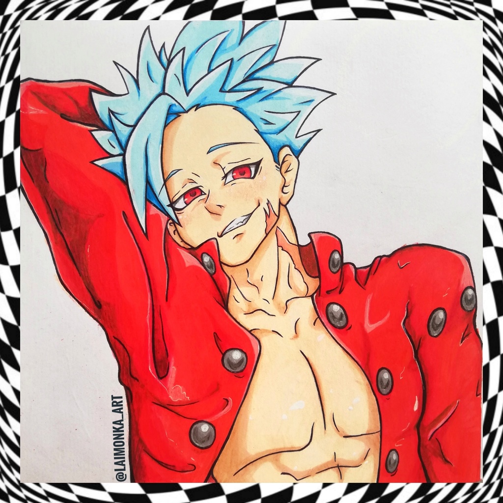 🎨 キャンバスに描かれたアクリル絵のアニメファンアート Anime fanart made to order from acrylic on canvas