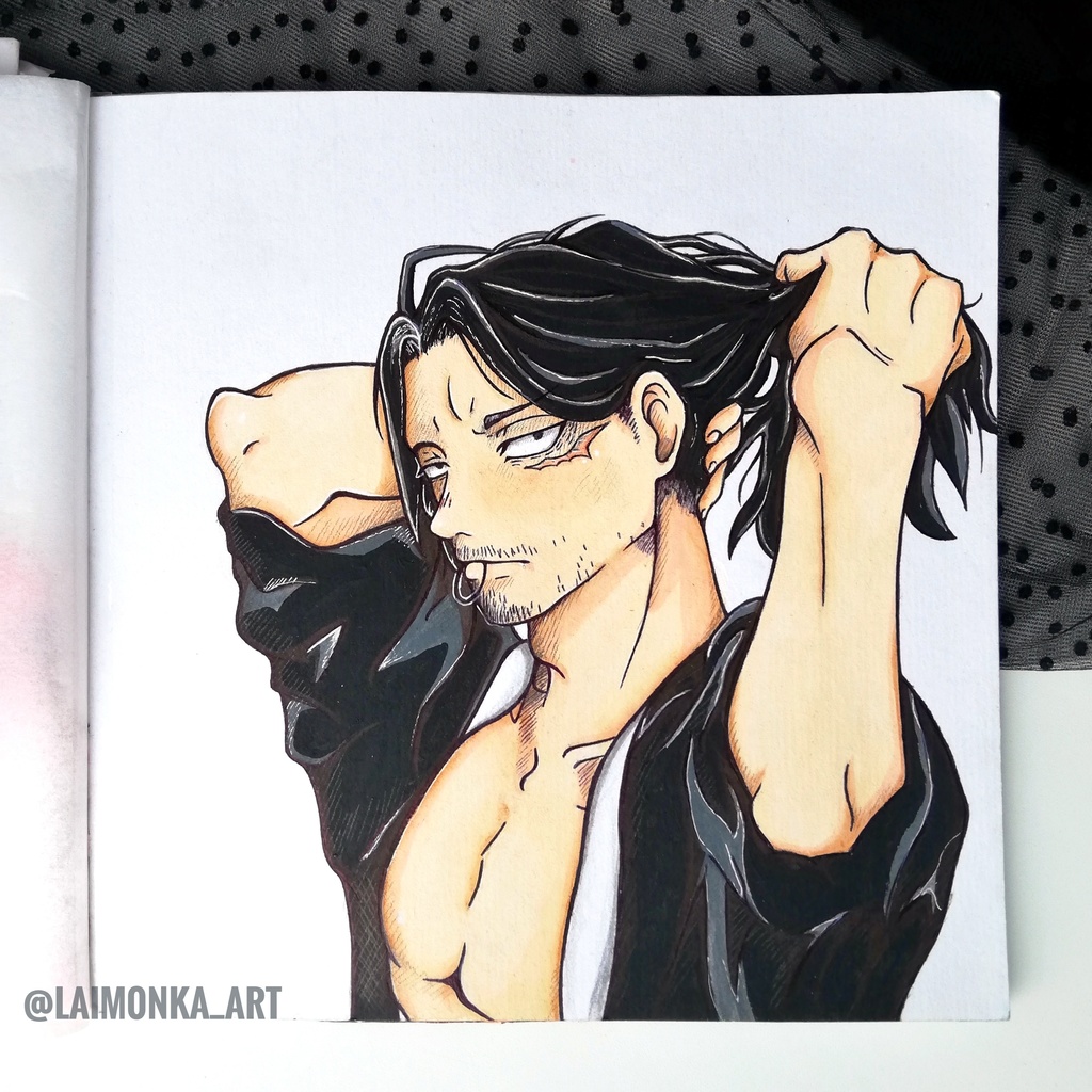 🎨 キャンバスに描かれたアクリル絵のアニメファンアート Anime fanart made to order from acrylic on canvas