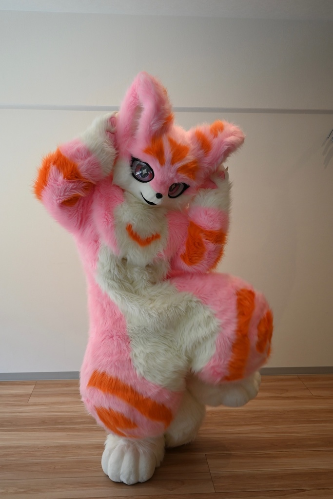 ケモノ着ぐるみでエクササイズ。