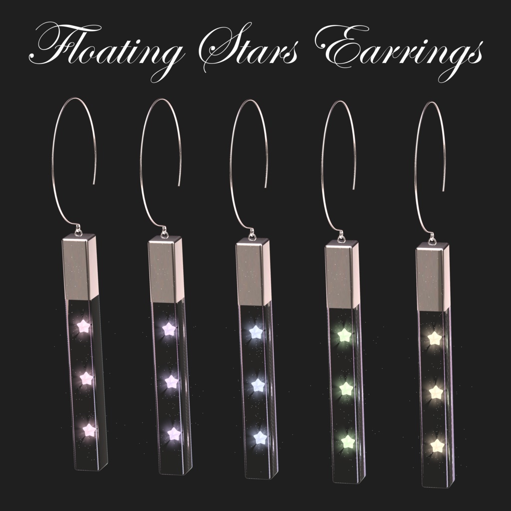 Floating Stars Earrings
