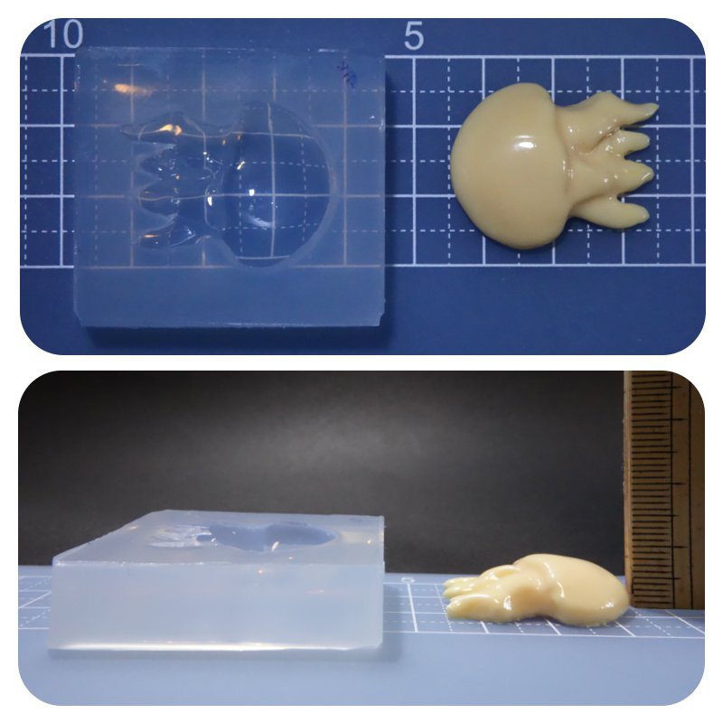 クラゲ型シリコンモールドB品 /G04B